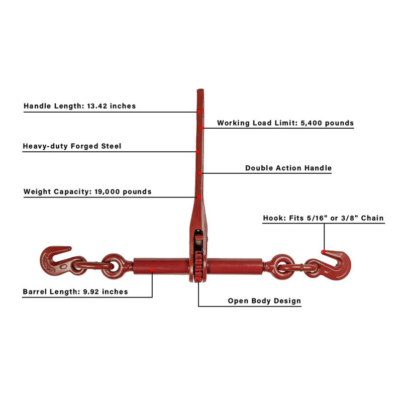 BulletProof Medium-Duty 5/16"-3/8" Ratchet Binder image number 5