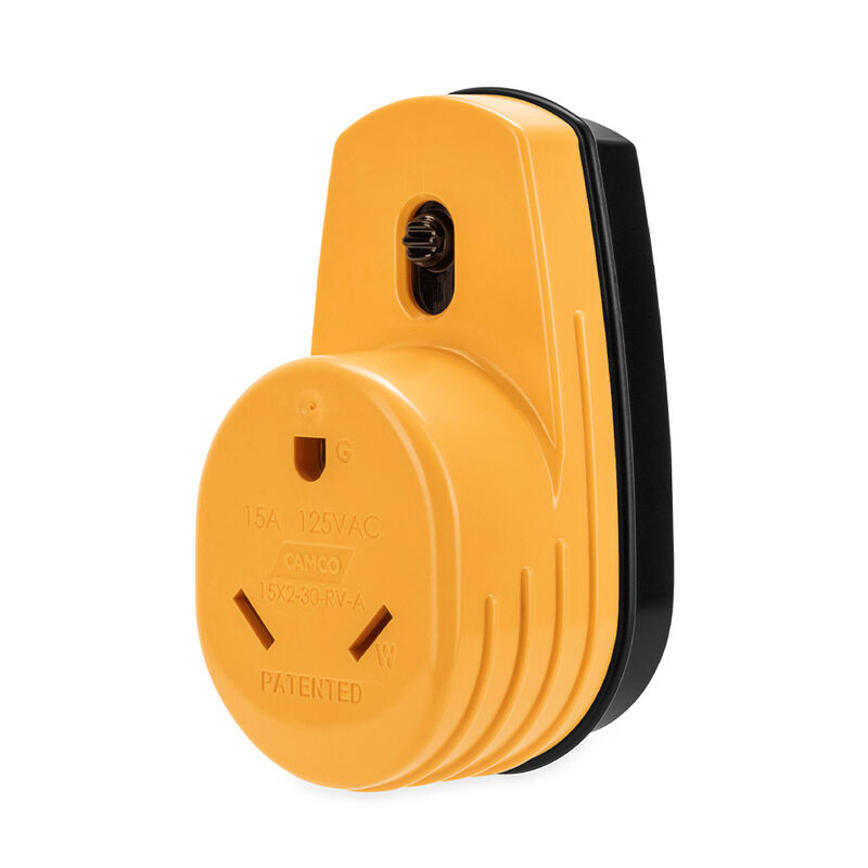 Camco PowerGrip Two Plug 15A to Single 30A Receptacle image number 8