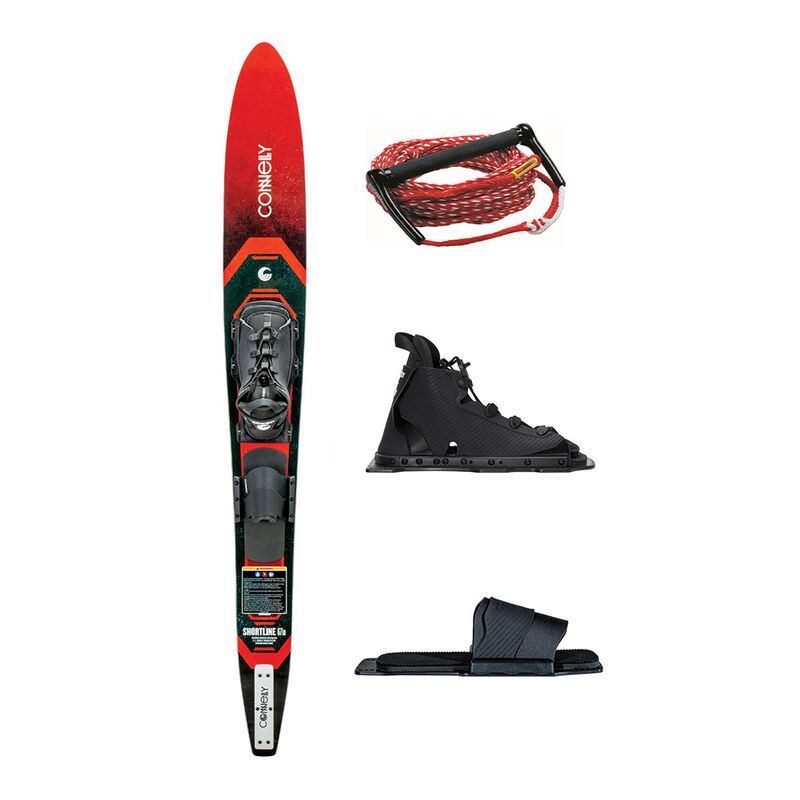 Connelly Shortline Water Ski Package with Swerve Front Boot, Swerve RTP, Ski Handle and Rope