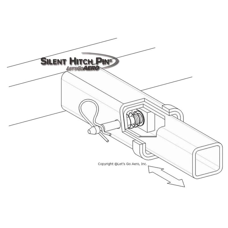 Lets Go Aero SHP359 Silent 2 inch Hitch Pin image number 5
