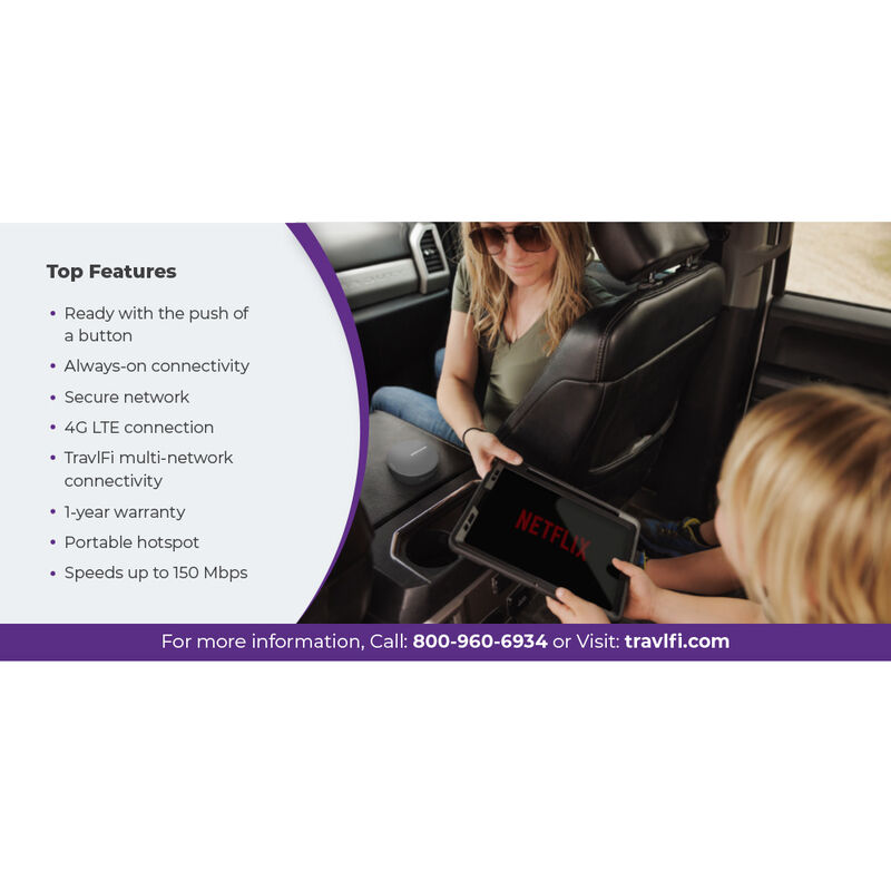 TravlFi JourneyGo Hotspot &ndash; Portable Wi-Fi on the Go image number 6