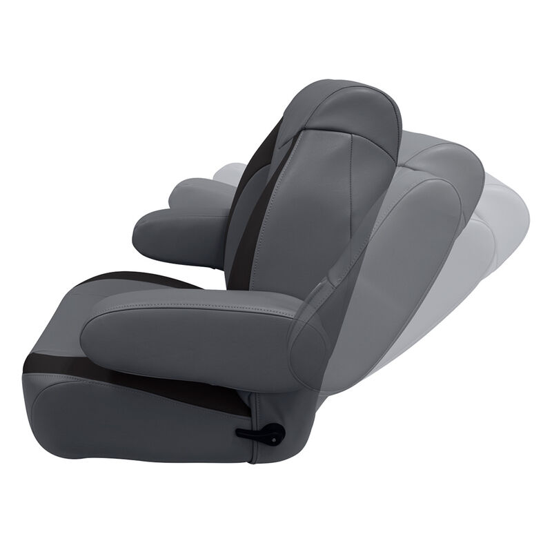 Wise High-Back Pontoon Reclining Helm Seat with Flip-Up Arm Rests image number 4