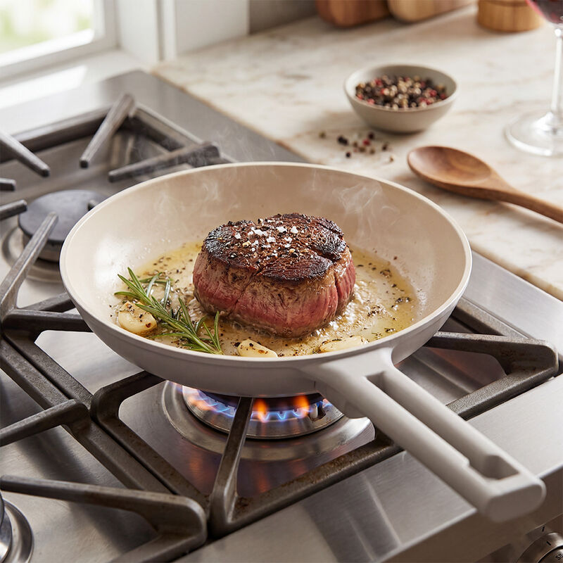 Phantom Chef 12 inch Beige Stanley Tucci Fry Pan  image number 4