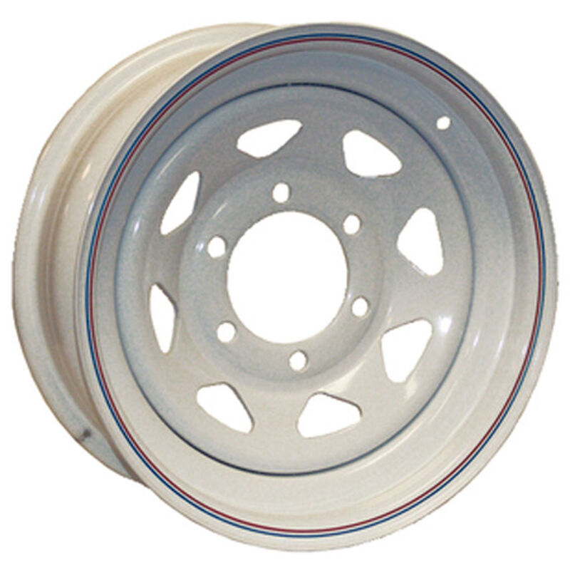 Kenda Loadstar White Trailer Wheel With 5 On 4.5 Bolt Pattern image number 1