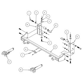 Roadmaster Direct-Connect Baseplate Kit&mdash;2016-2023 Toyota Tacoma Pick-Up (521196-5)