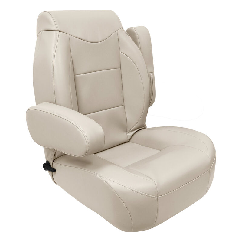 Wise High-Back Pontoon Reclining Helm Seat with Flip-Up Arm Rests image number 2