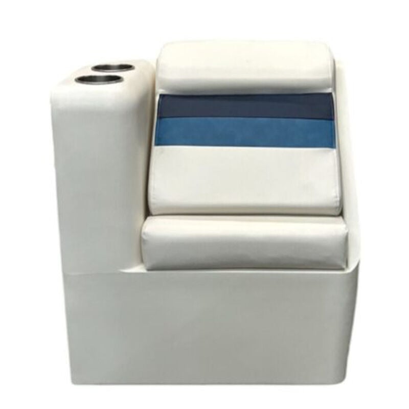 Horizon Manufacturing Premium Series Left Radius Lean Back - White/Navy/Blue  image number 2