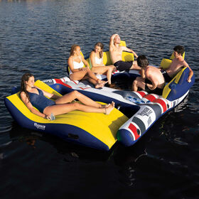 Aqua Pro 11' x 8' Inflatable Raft w/ Detachable Docking Lounge