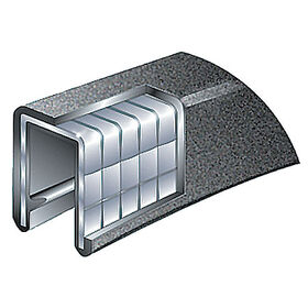 TACO Marine Flex Trim, 5/32’’ OPENING X 9/16’’, White, 25 Feet