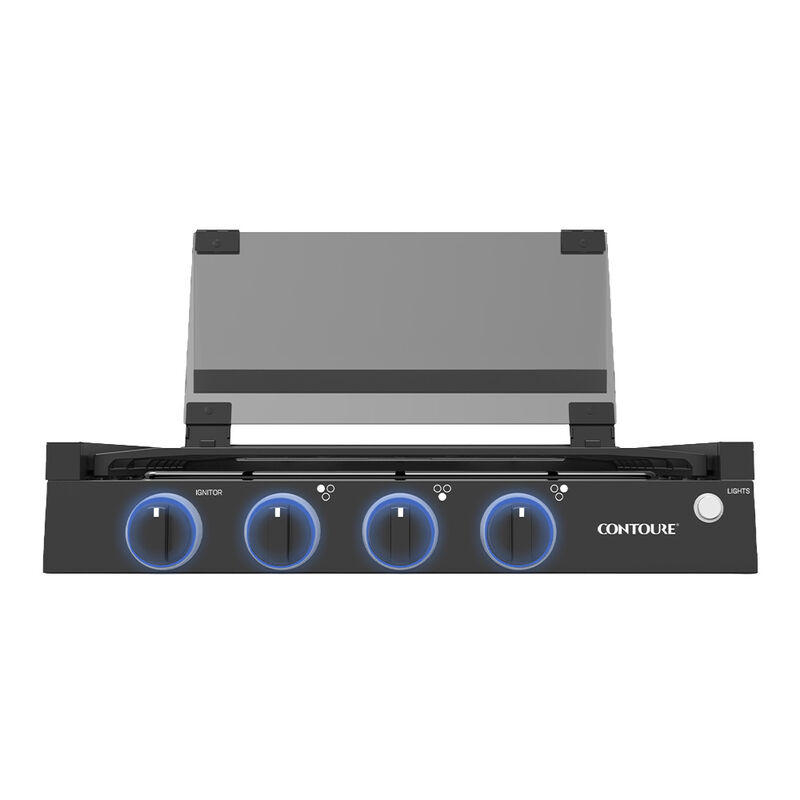 CONTOURE CT-1700BKTC 3-Burner Recessed Gas Cooktop, Stainless Steel image number 3