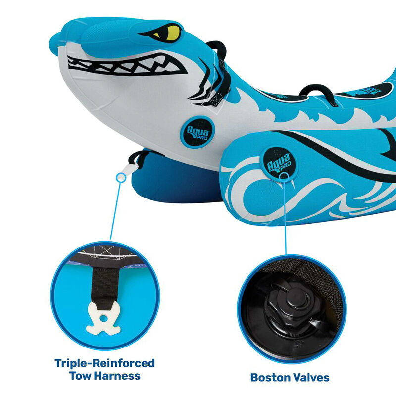 Aqua Pro Shark 2-Rider Towable Tube image number 2