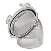 45 Degree Clear Hose Adapter