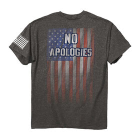 Buck Wear Men's Edgy Americana No Apologies Short-Sleeve Tee