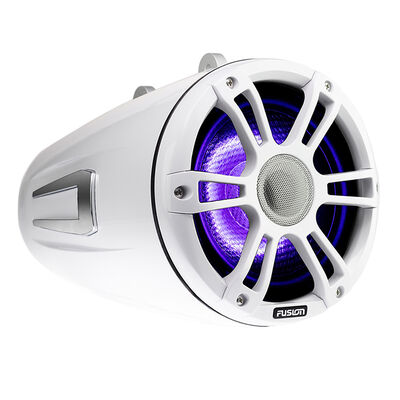 FUSION 6.5" Wake Tower Speakers w/CRGBW LED Lighting - White