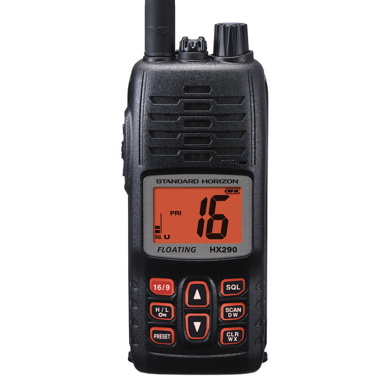 Standard Horizon HX290 Floating Handheld VHF Radio image number 1