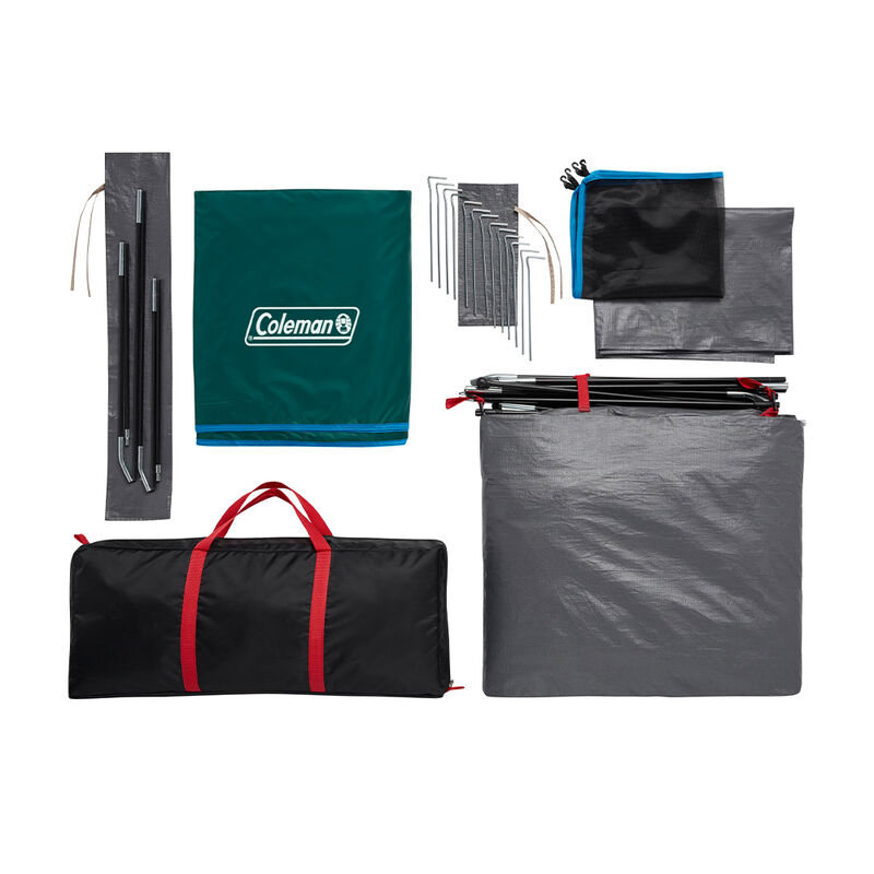 Coleman Skydome 4-Person Camping Tent with Full-Fly Vestibule, Evergreen image number 3