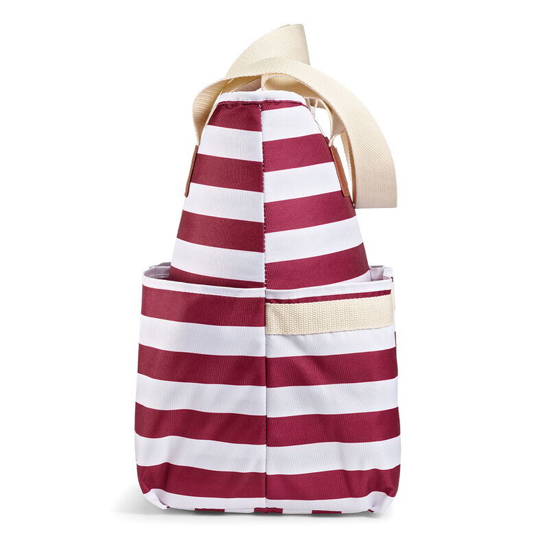 Fit + Fresh Foundry Striped Cooler Tote, Merlot Newport image number 5