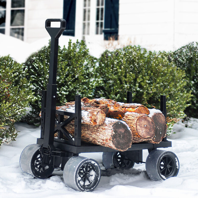 Mighty Max Cart Collapsible Utility Dolly Cart, Silver Tub image number 9