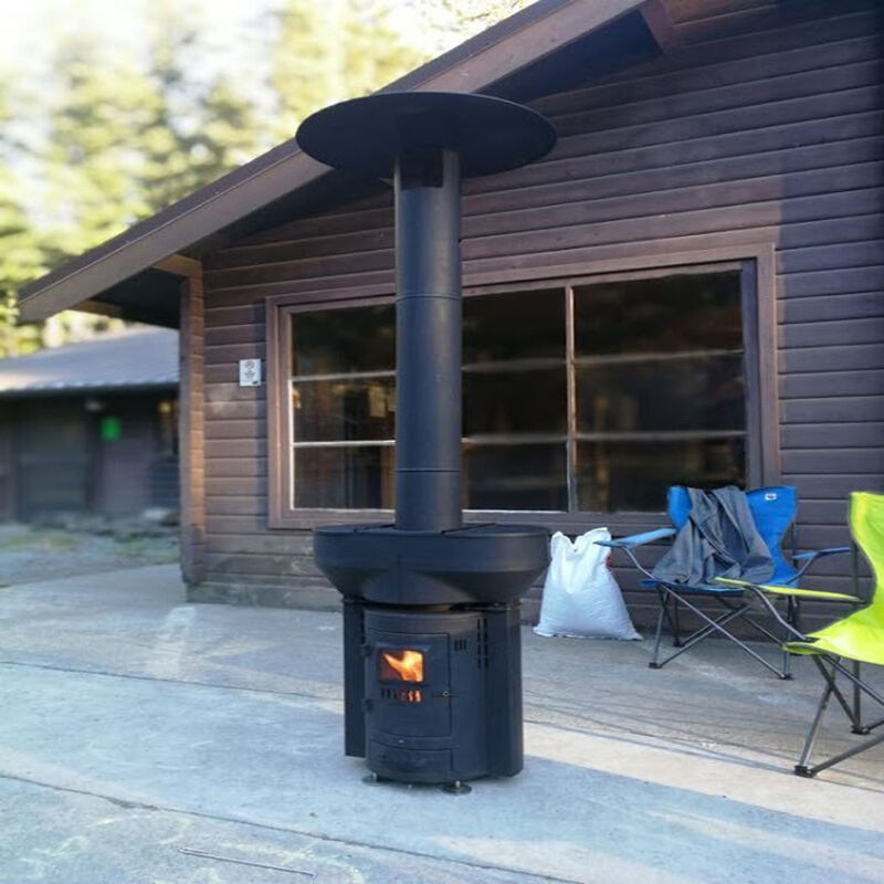 Q-Flame 106,000 BTU Wood Pellet Outdoor Heater | Overton's