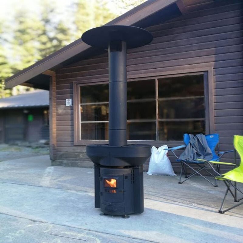 Q-Flame 106,000 BTU Wood Pellet Outdoor Heater image number 1