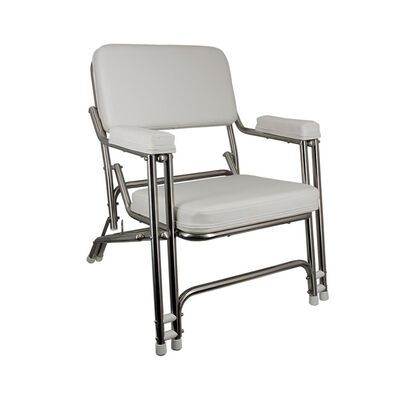 Springfield Classic Folding Stainless Steel Deck Chair