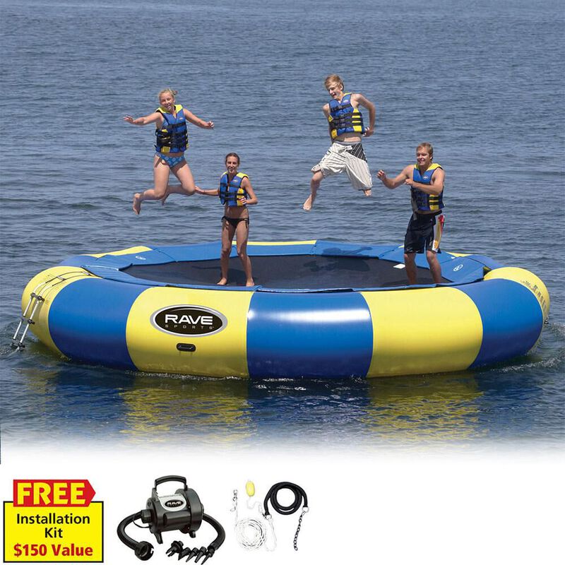 RAVE 20' Aqua Jump 200 Water Trampoline Standard Edition image number 2