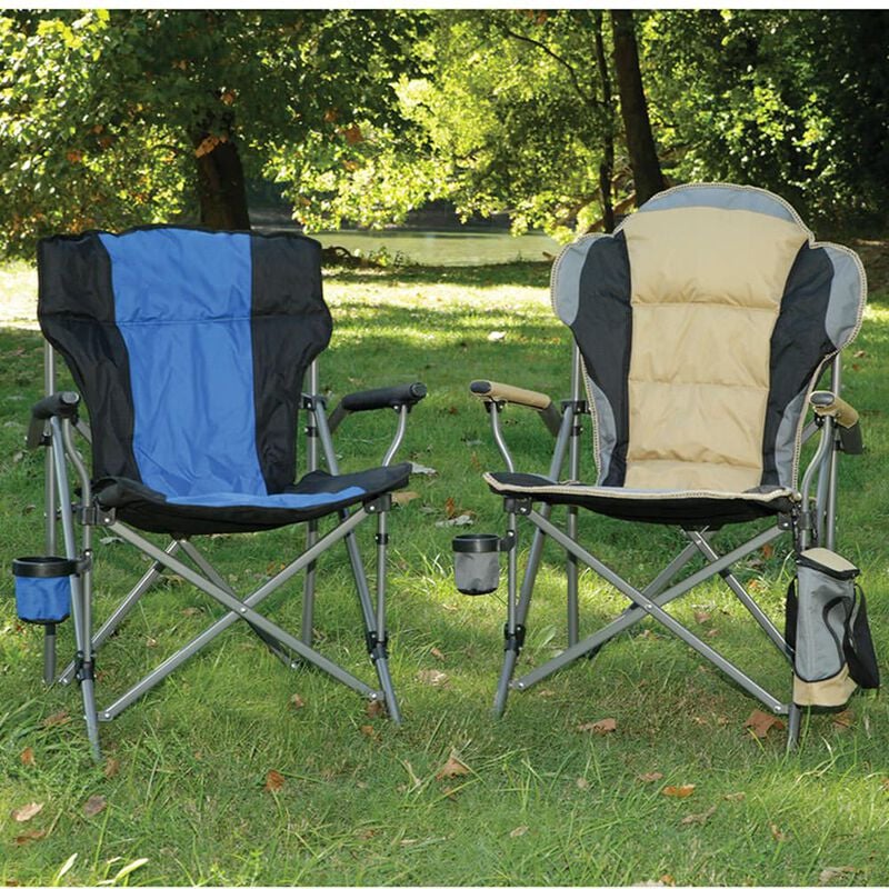 Padded Quad Chair, Blue image number 5