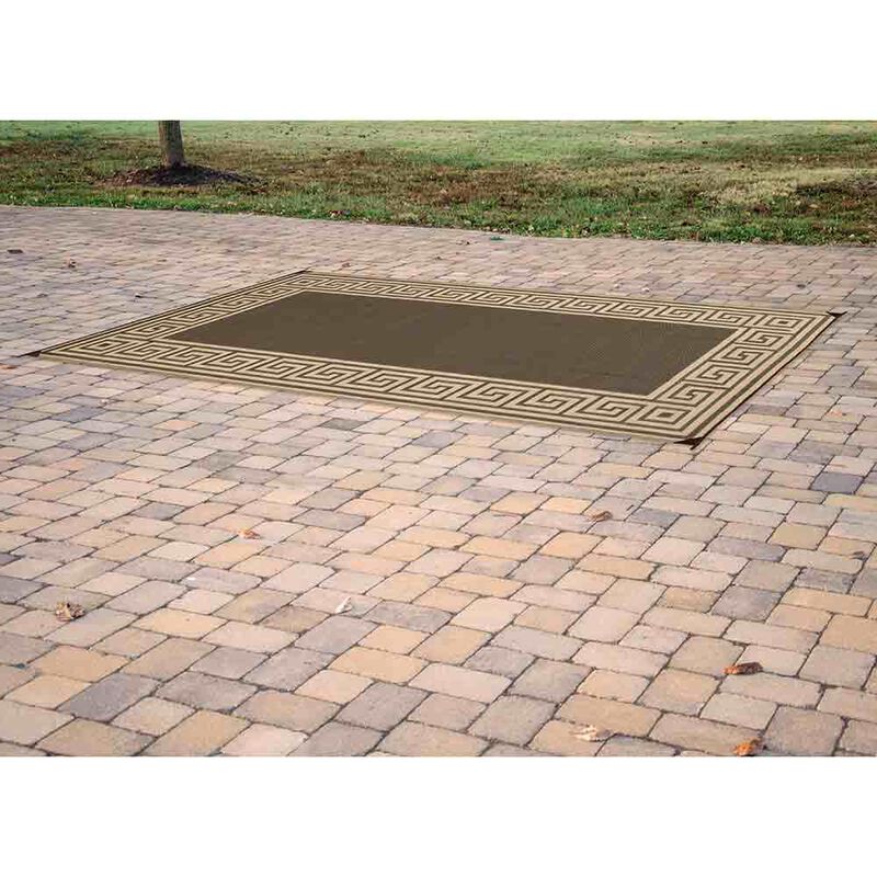 Reversible Greek Motif Design Patio Mat image number 13