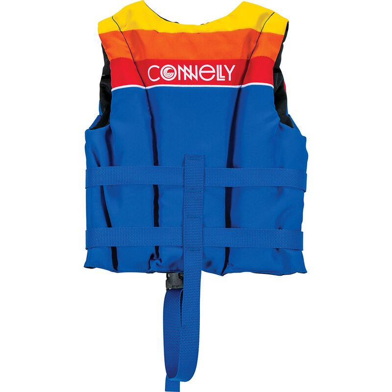 Connelly Child Retro Nylon Life Vest, Blue/Yellow/Orange image number 2