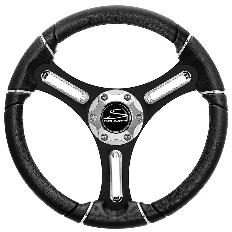 Schmitt Torcello Polyurethane Steering Wheel With Chrome Trim image number 1