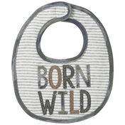 Mud Pie Infant Boys' Born Wild Applique Baby Bib