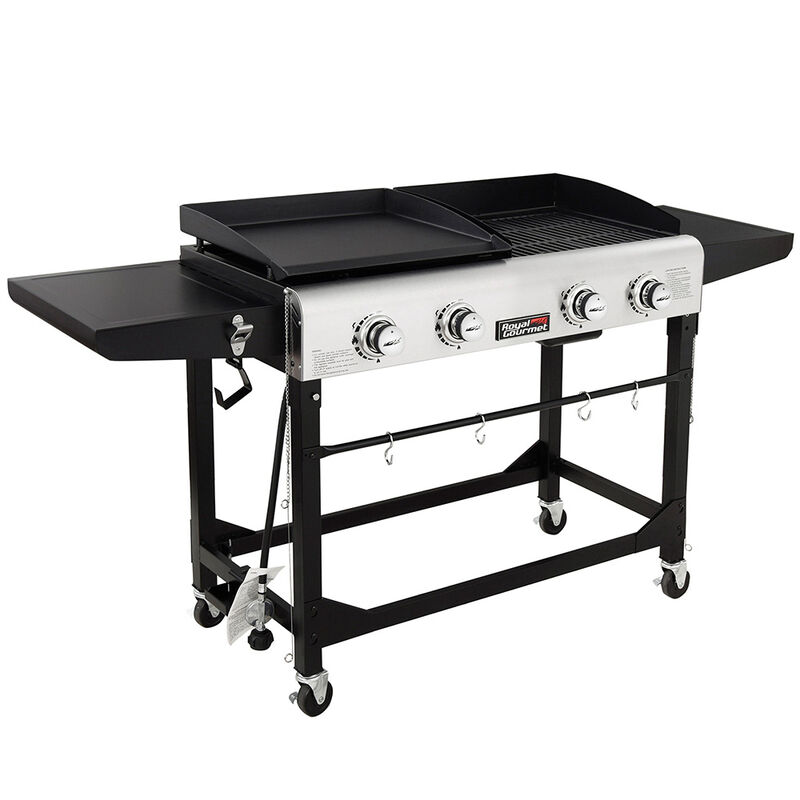Royal Gourmet 4-Burner&nbsp;Flat Top&nbsp;Gas Grill & Griddle Combo, Folding Legs Design image number 15