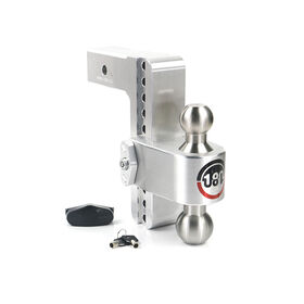 Weigh Safe 180 Hitch - Drop Hitch w/SS Combo Ball -  8" Drop for 2.5" Shank