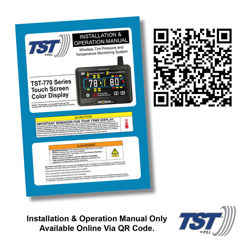 TST 770 Series 4 RV TPMS w/ Color Touch Display & Repeater image number 9
