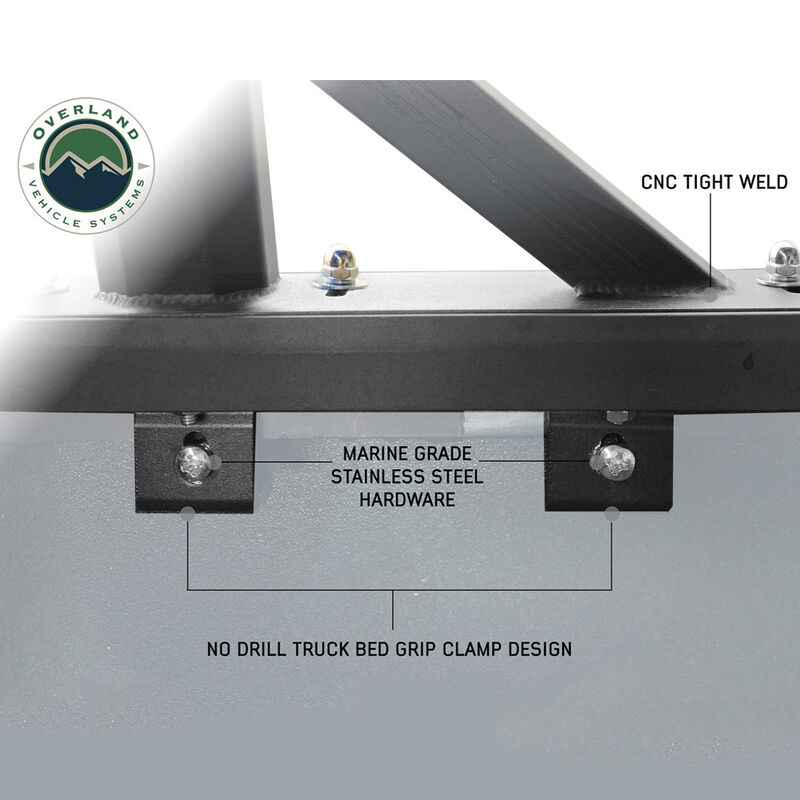 Overland Vehicle Systems Freedom Rack with Crossbars and 8' Side Support Bars image number 8