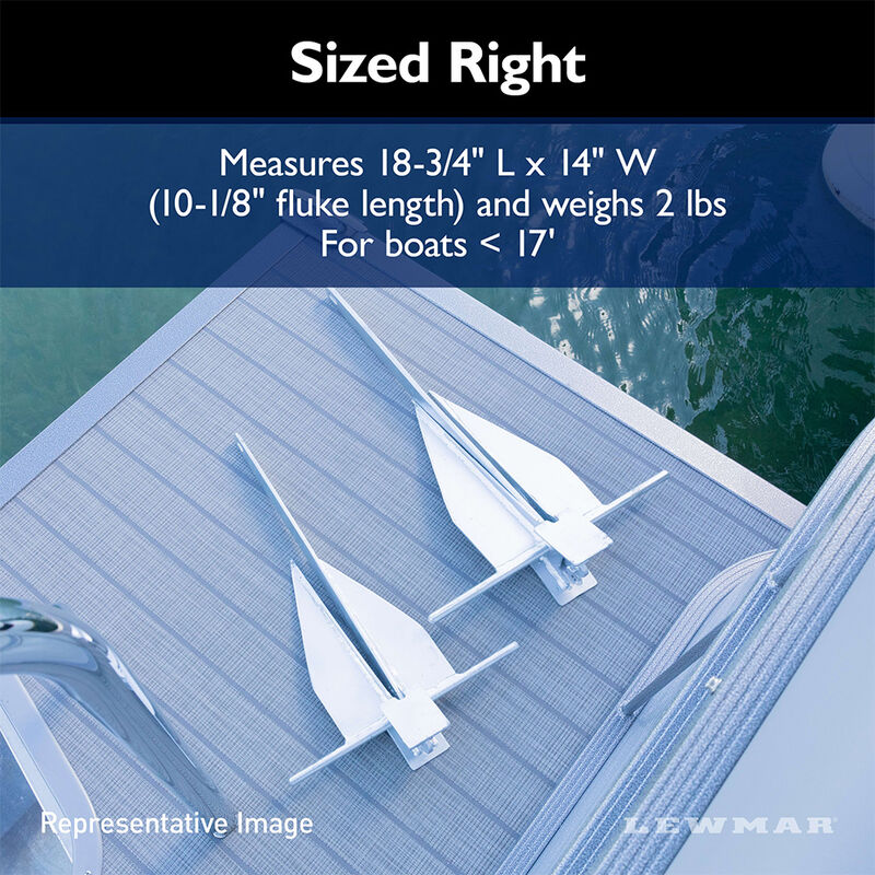 Lewmar LFX Aluminum Fluke Anchor - 2 lbs. image number 8