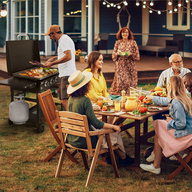 Royal Gourmet 36" 4-Burner Flat Top Gas Griddle with Hard Cover image number 15