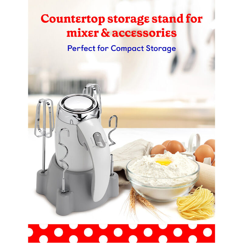 Betty Crocker 7-Speed Power-Up Hand Mixer, White image number 5