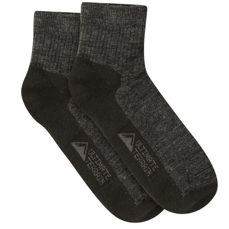 Ultimate Terrain Men's Trailhead Lightweight Hiking Quarter Sock image number 3