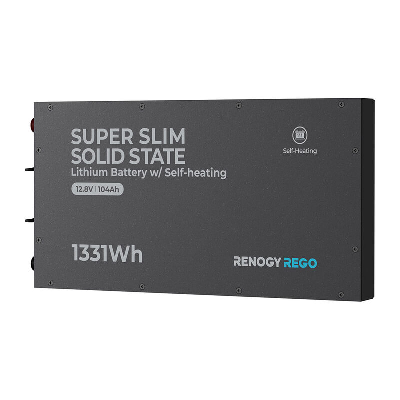 Renogy REGO 12V 104Ah Super Slim Solid State LiFePO4 Battery with Self-Heating image number 2