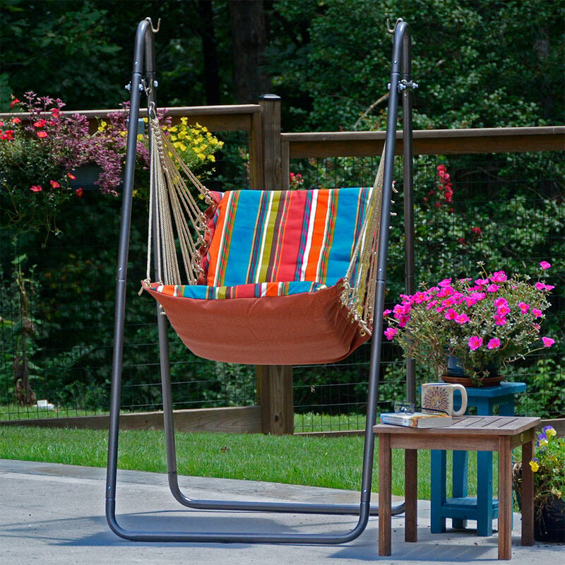 Algoma Soft Comfort Cushion Hanging Swing Chair and Stand image number 25
