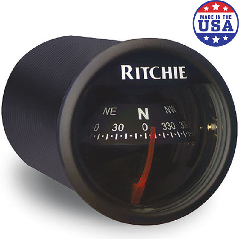 RitchieSport X-21 Dash-Mount Compass, black w/black card image number 1