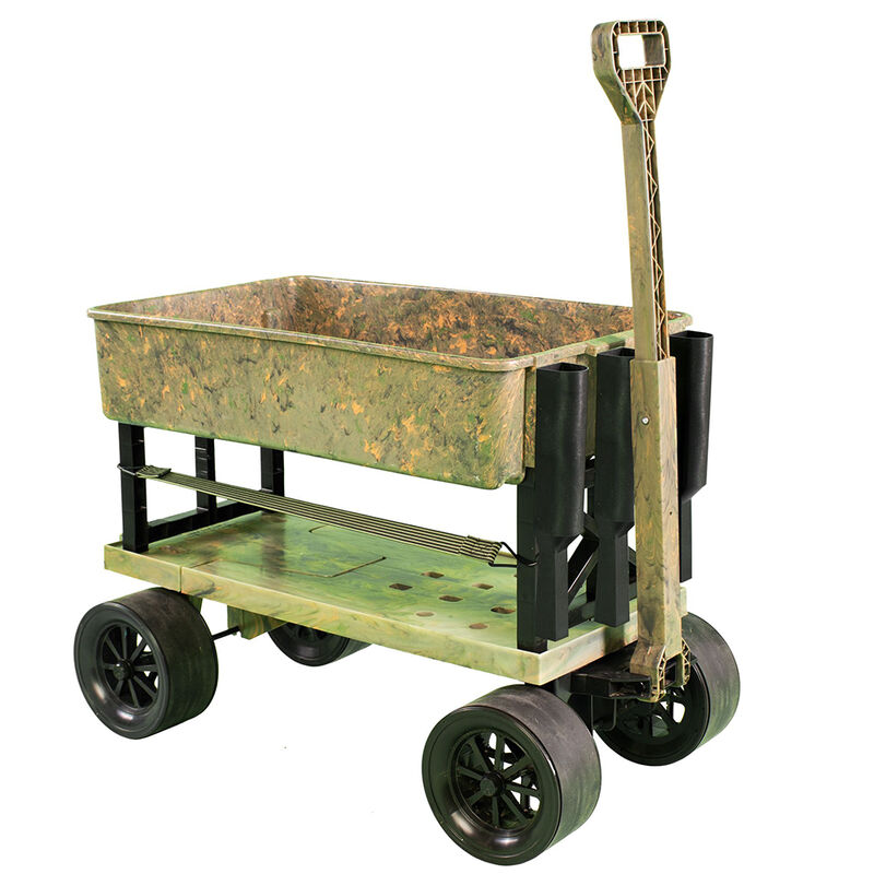 Mighty Max Cart Collapsible Utility Dolly Cart, Camo-Style Tub image number 1