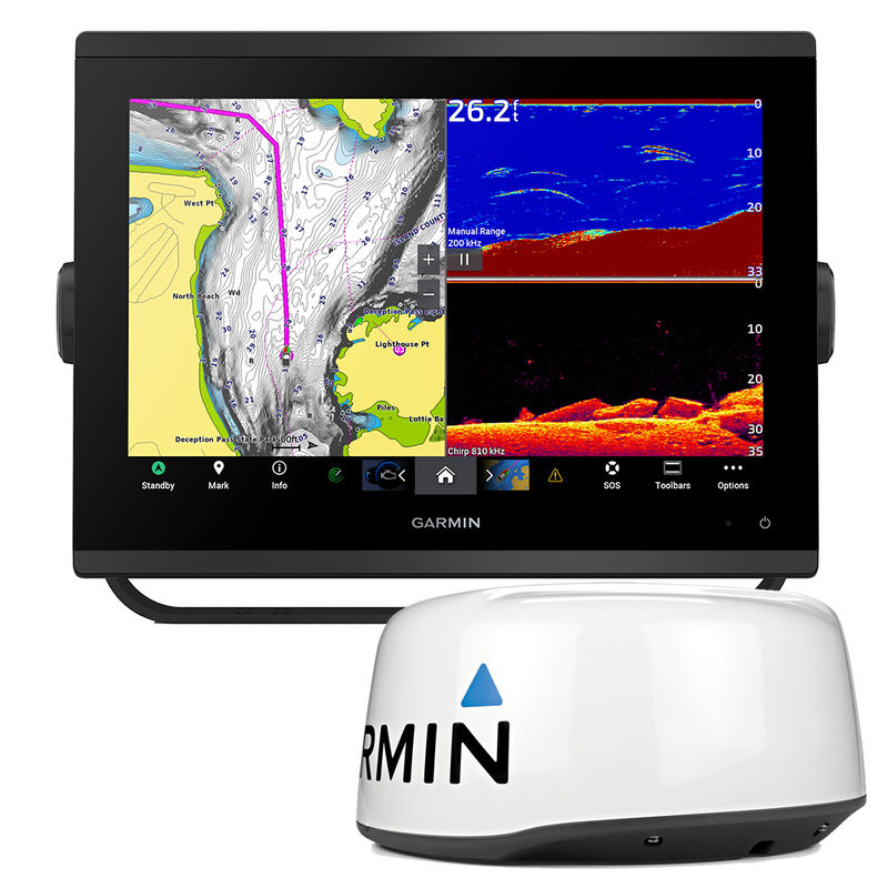 Garmin GPSMAP 1243XSV Combo GPS/Fishfinder GN+ w/ GMR 18HD+ image number 1