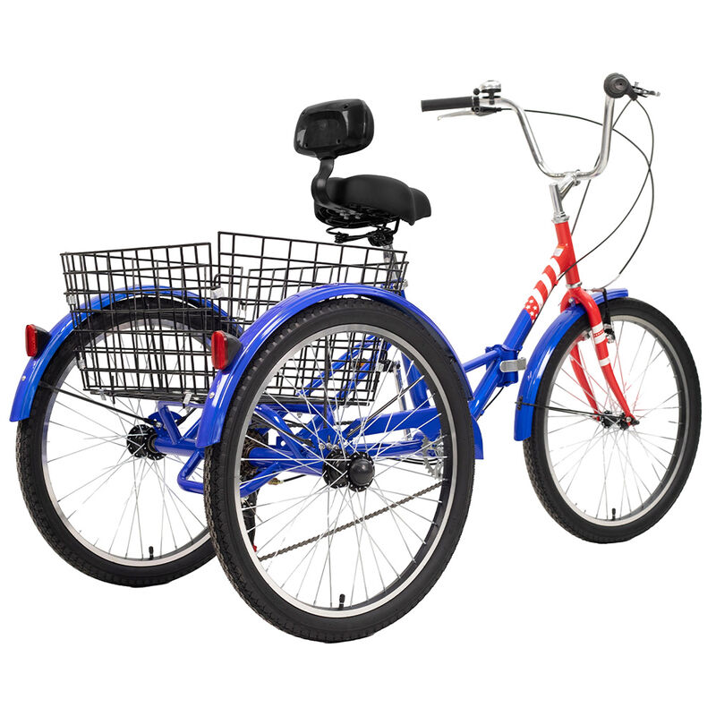 StowAway Adult 7-Speed Folding Tricycle w/ Rear Basket image number 5