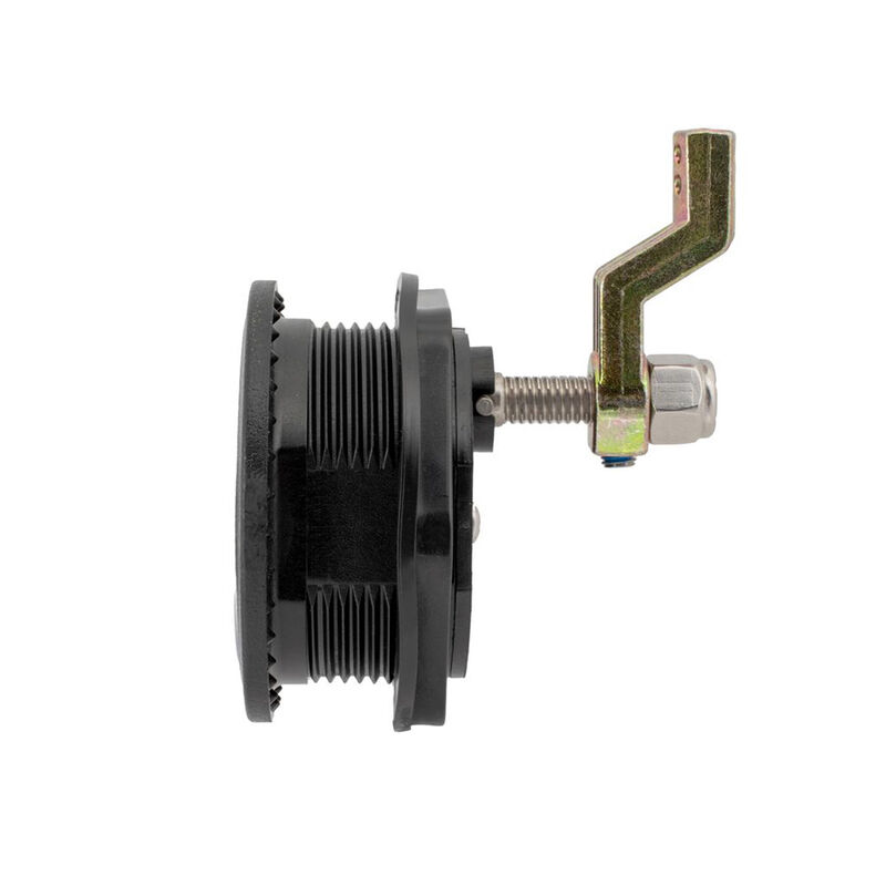 Whitecap 3" Non-Locking Compression Handle, Chrome-Plated Zamac/Black Nylon image number 2