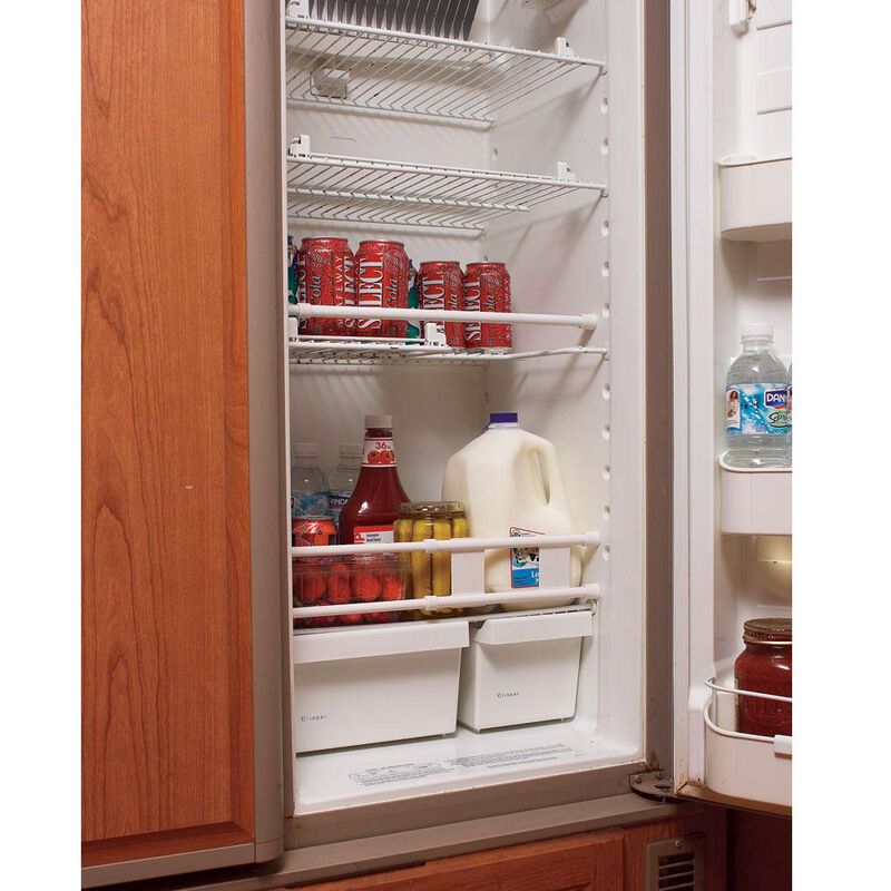 Simple Nest White Refrigerator Bars, 16"-28", 3-Pack image number 2