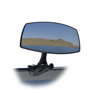 PTM Watersports VR-100 Pro Mirror and Carbon Fiber Bracket Combo, Midnight Black