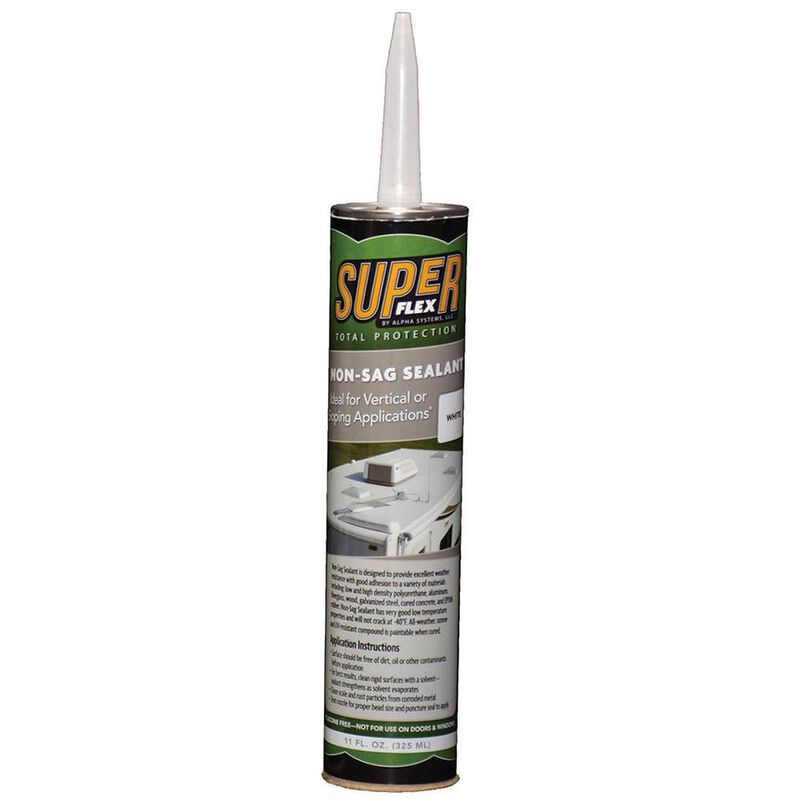 Super Flex Total Protection Non-Sag Sealant, 11 oz. tube - White image number 1