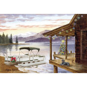 Cabin On The Lake Christmas Cards